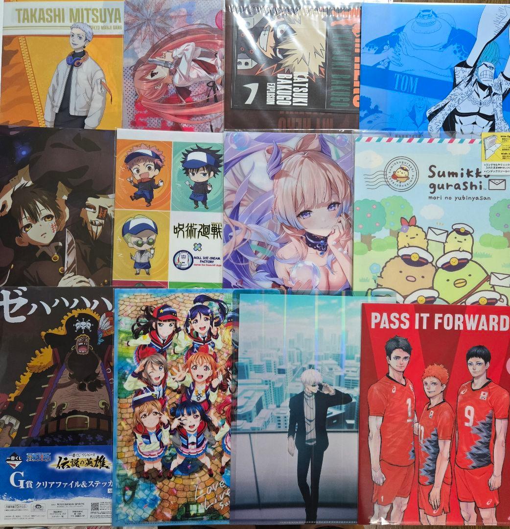 アニメグッズ キャラクターグッズ クリアファイル まとめ売り 200枚以上　②