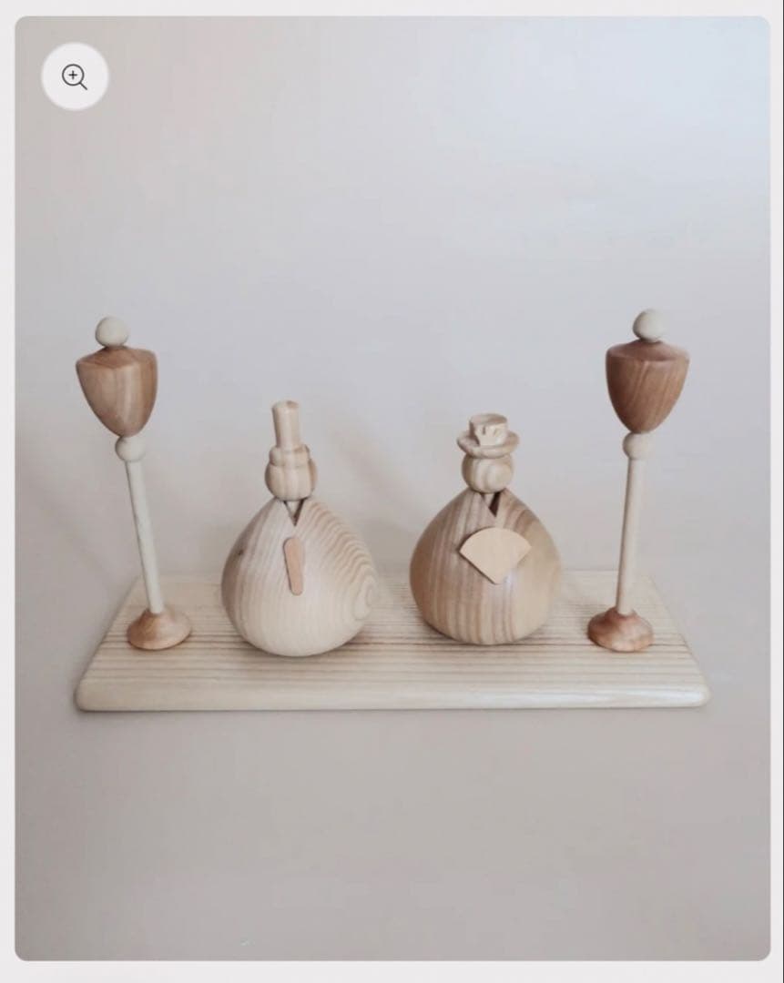 wooden Hina Doll木製雛人形木工職人