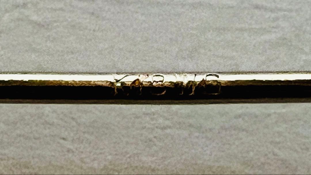 K18ホワイトゴールドフープピアス 新品未使用