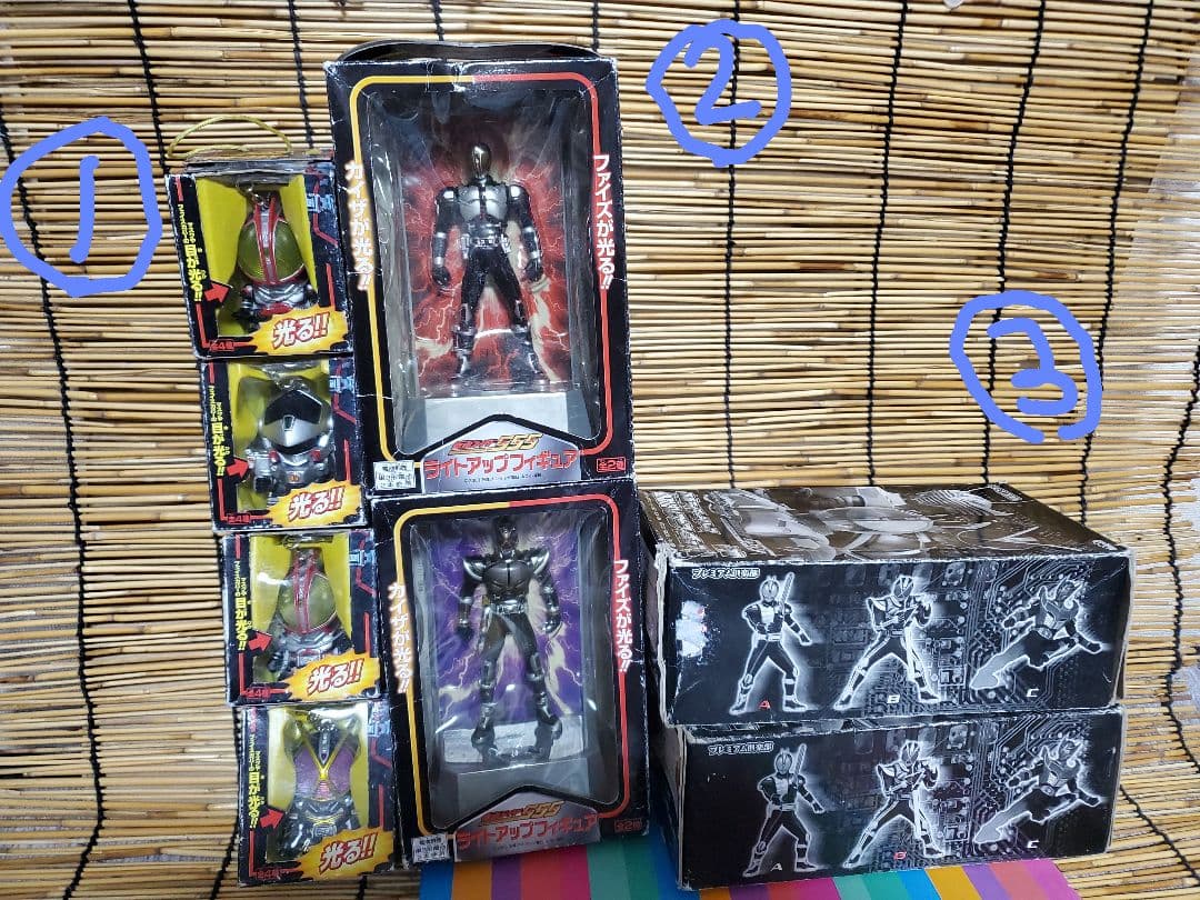 仮面ライダー555 フィギュア 　①、②、③セット