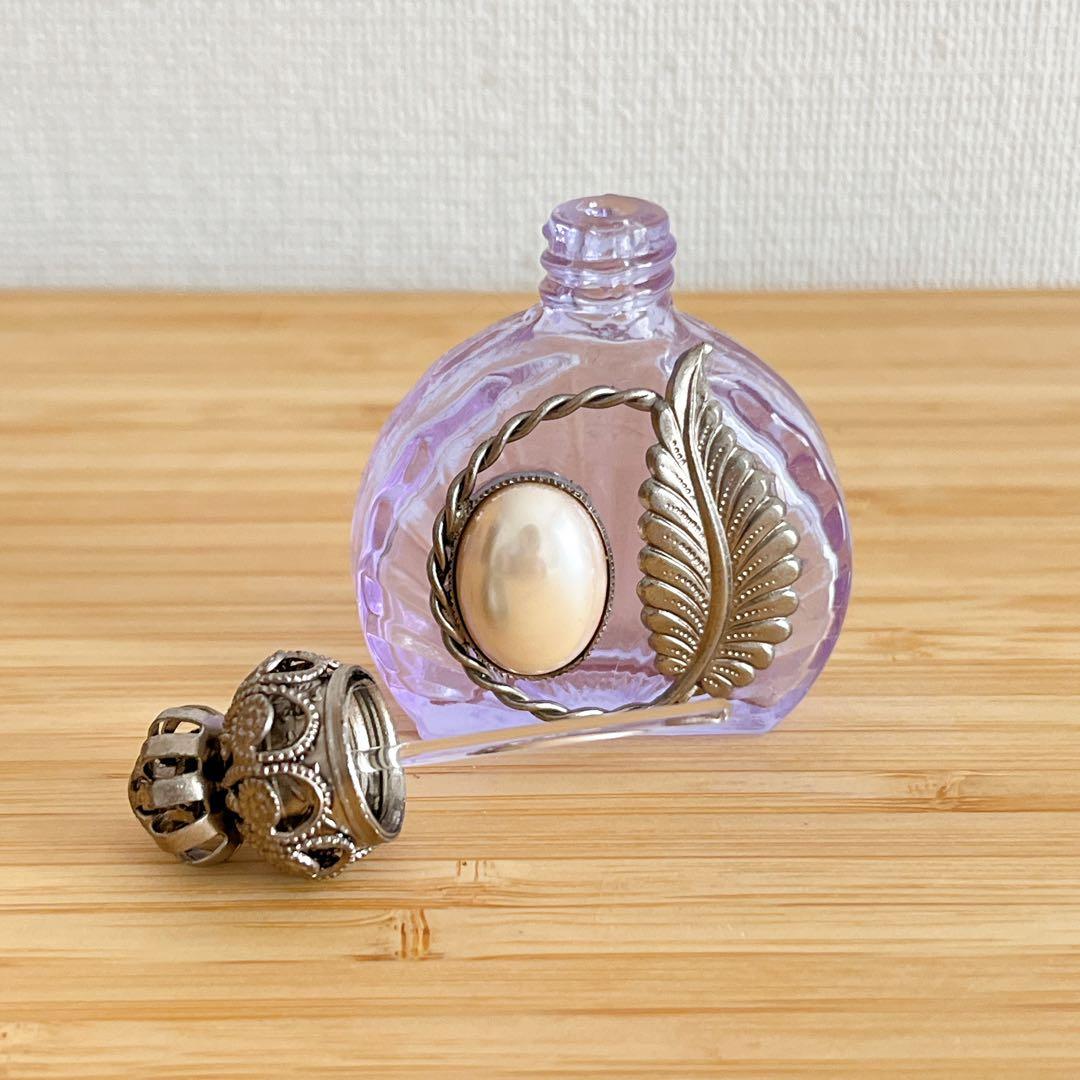 チェコガラス ボヘミアガラス 香水瓶 ボトル アレキサンドライトガラス