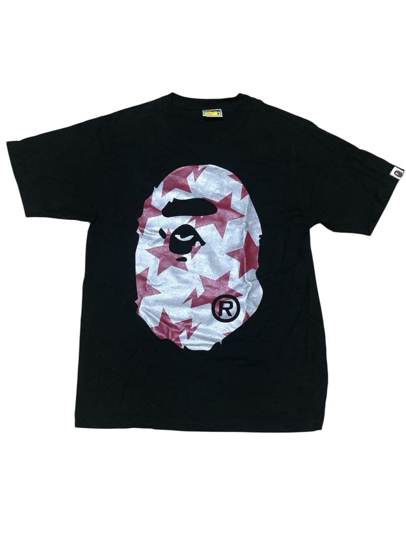 レア エイプ A BATHING APE ベイシング Tシャツ グリッター 星