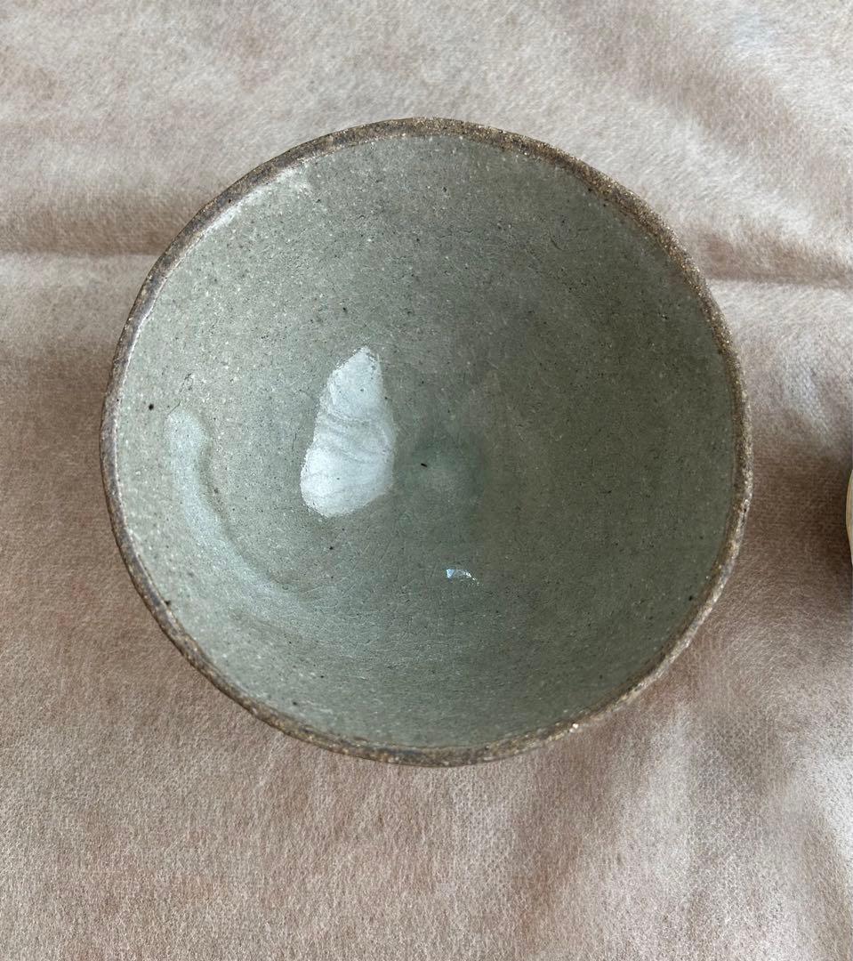 益子焼 渡辺桂子 ストライプ ボウル カップ セット