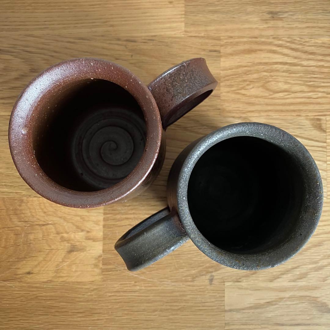 備前焼　ジョッキ　マグカップ　ペア　※
