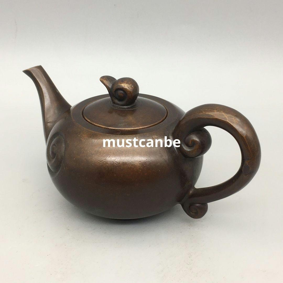 銅器 祥雲茶壺 酒壺 茶道具 煎茶器 工芸品 置物