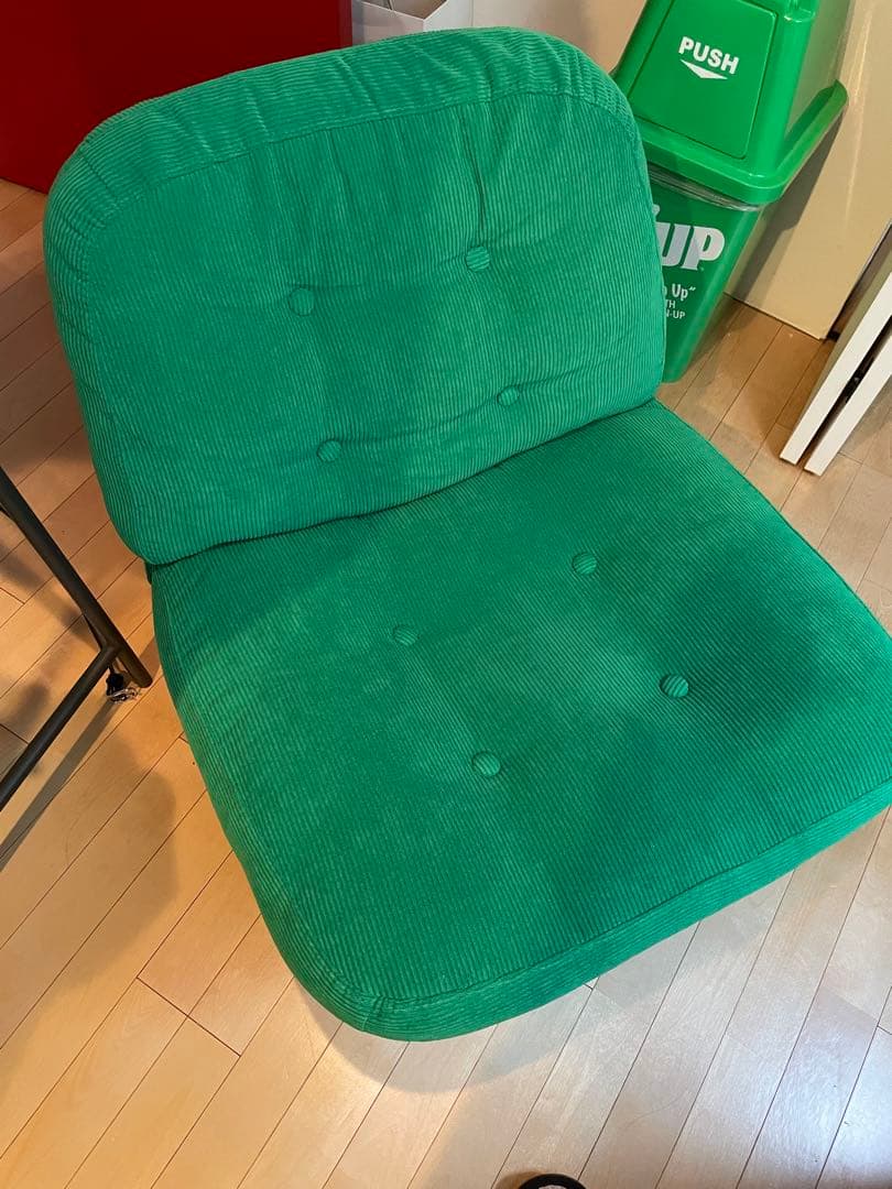 IKEA イケア ディヴリンゲ グリーン コーデュロイ