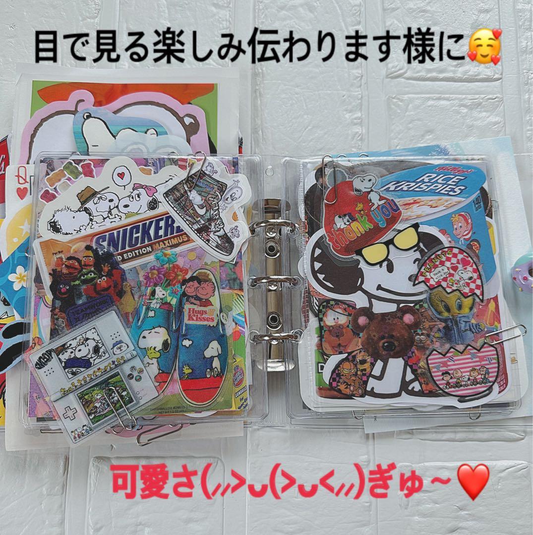 スヌーピーおすそ分けファイル♡アメキャラ＆スタバ限定1セット増量♡レア入り·͜·ᰔᩚ