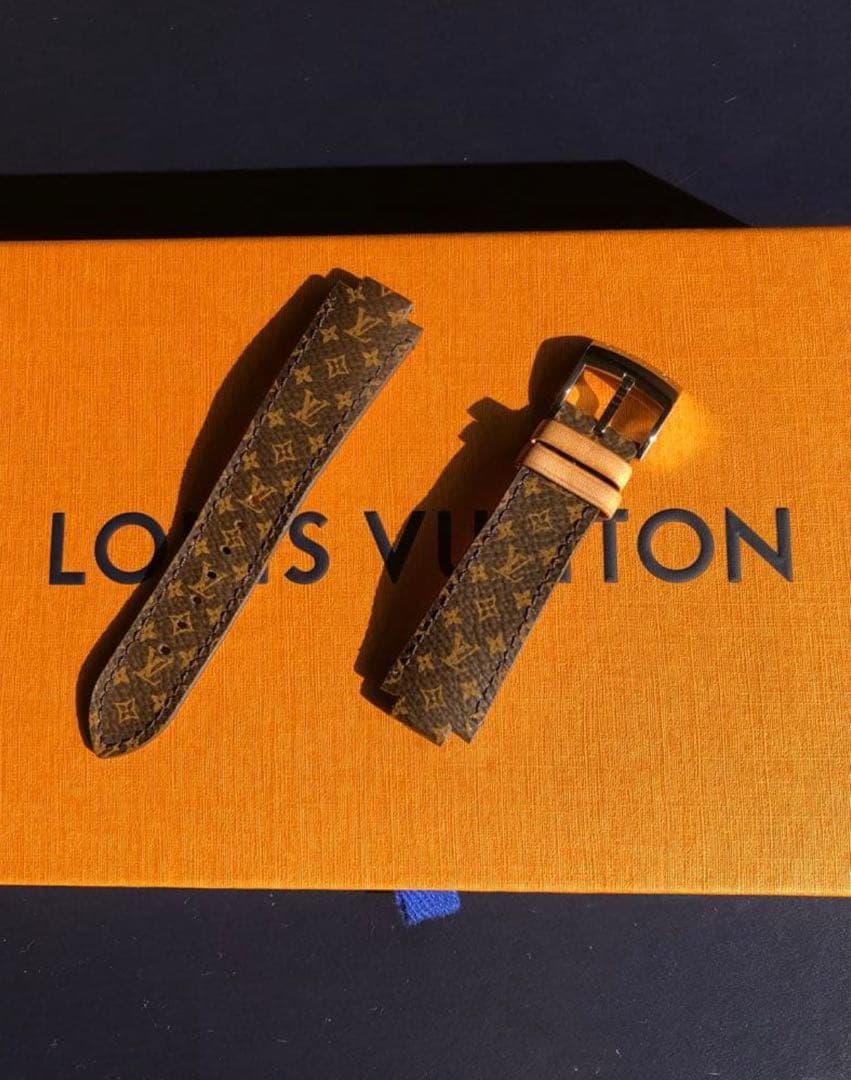 LOUIS VUITTON タンブールナノモノグラムキャンパスストラップL