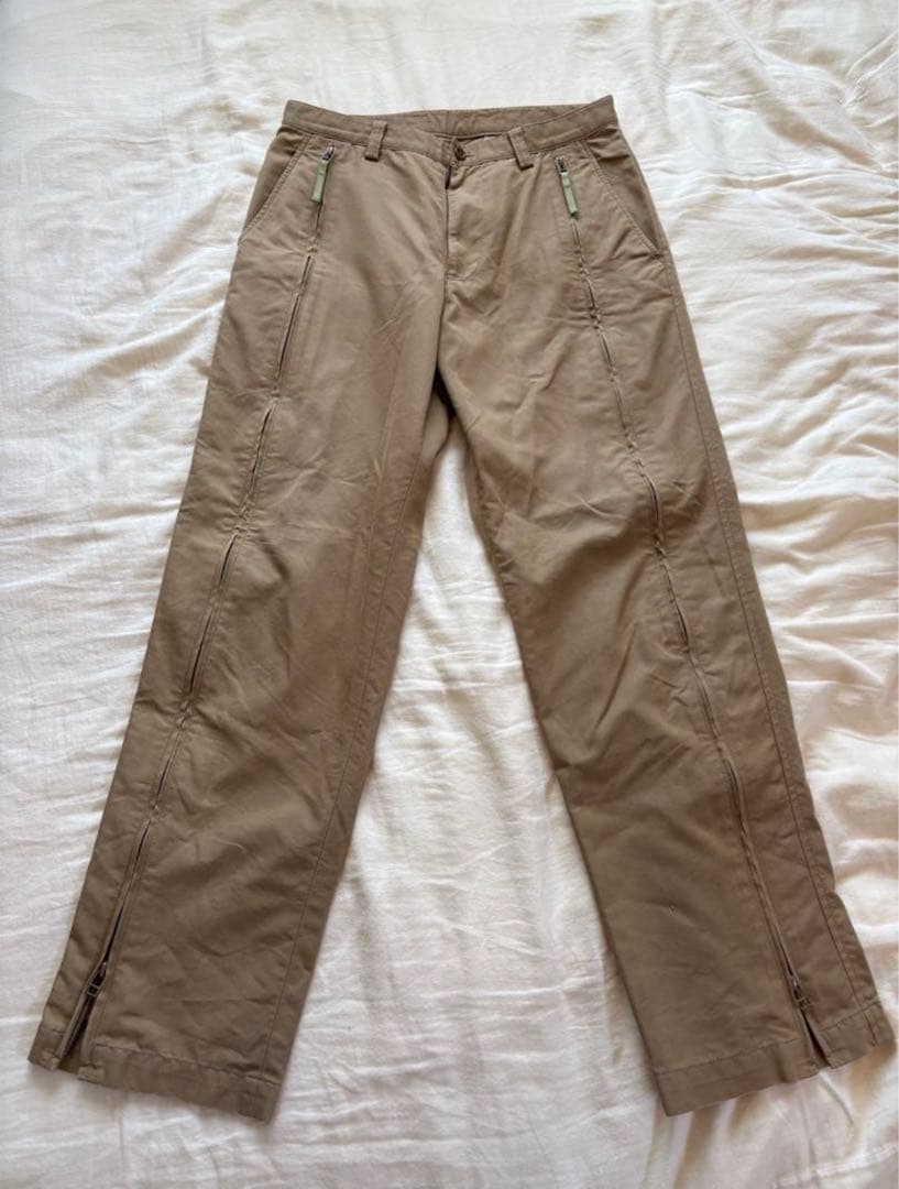 ISSEY MIYAKE イッセイミヤケ デザインチノパン ジップ仕様 サイズ2