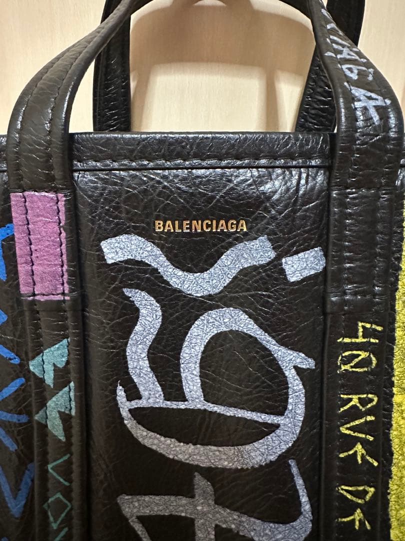 最終値下げ❗️バレンシアガ　トートバッグ　2way　バザール　Graffiti S