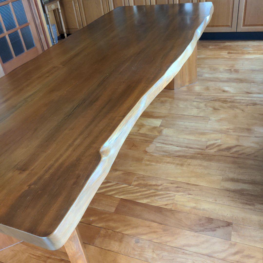 桂一枚板　ダイニングテーブル　240cm長テーブル