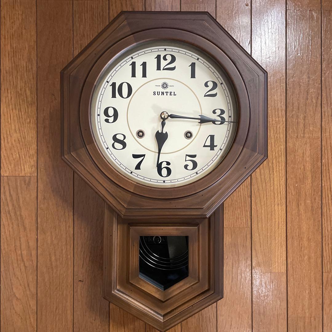 さんてる　suntel 掛け時計　八角渦ボン時計　QL688