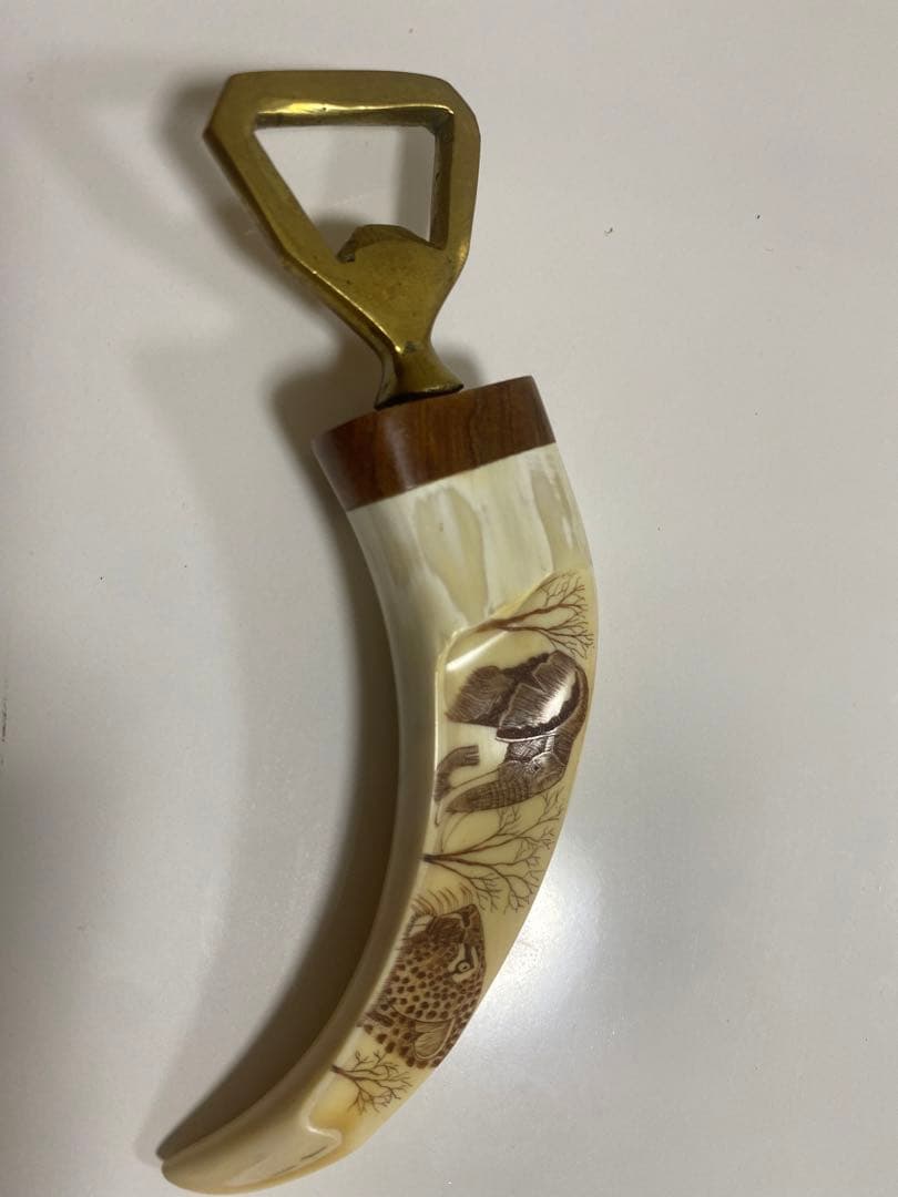 セイウチ牙　海象牙　天然素材　栓抜き　送料無料