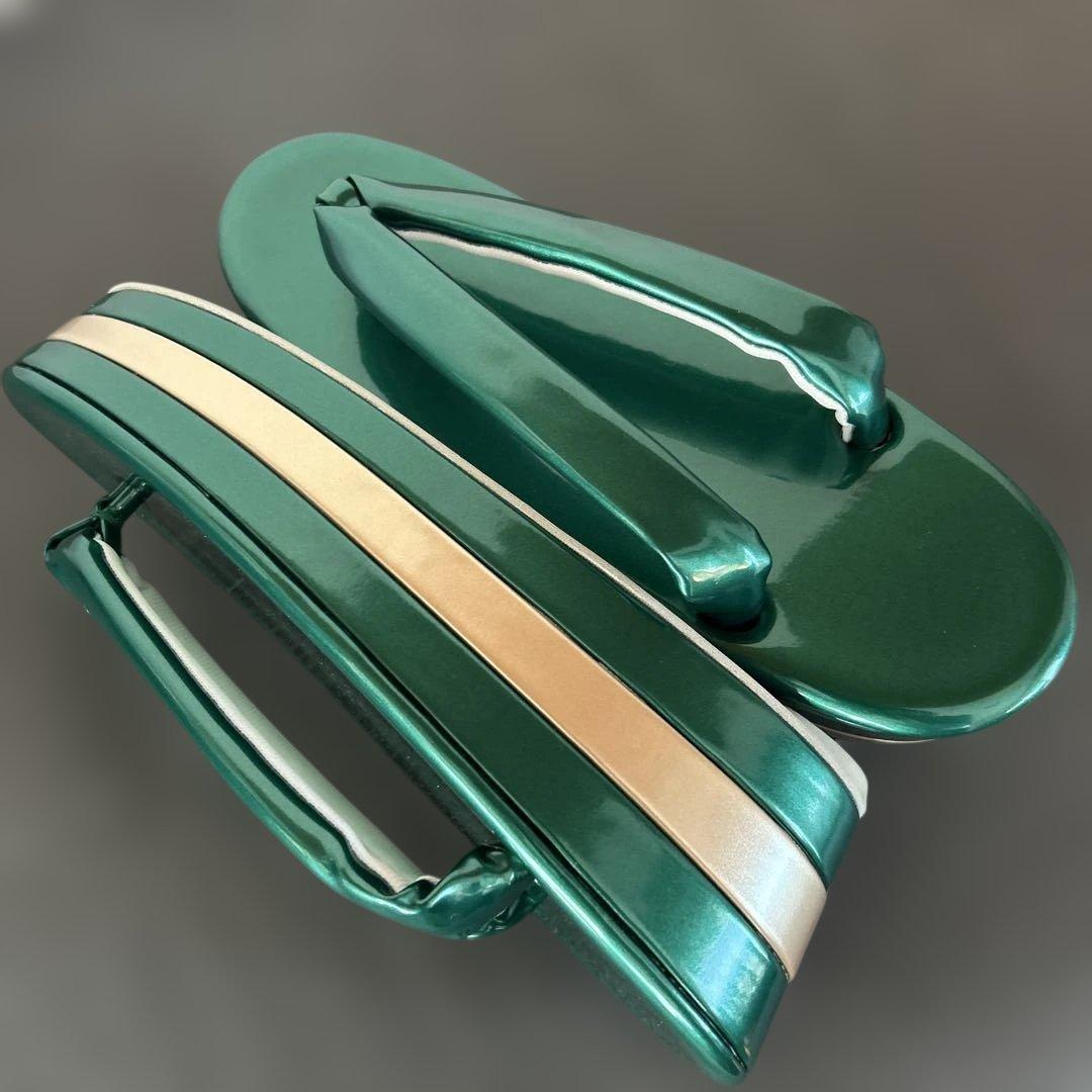 エナメル厚底草履バッグセット/NO.6