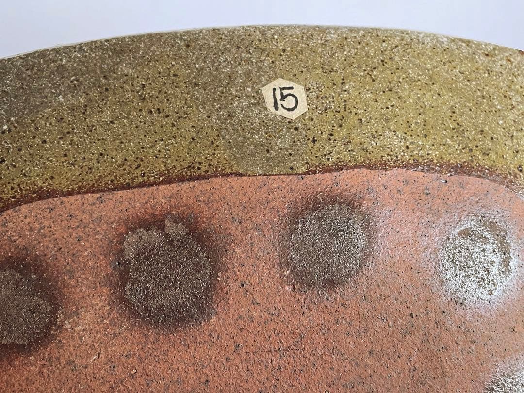 陶芸家　船木研兒　船木研児　舩木　赤絵　春夏秋冬　大鉢　オーバル皿　角皿