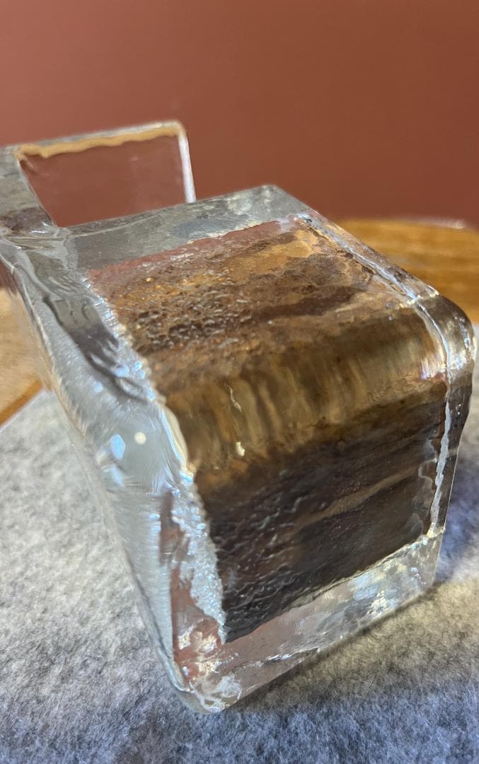 （再お値下げしました!）希少　MUURLA ガラスの暖炉の置物