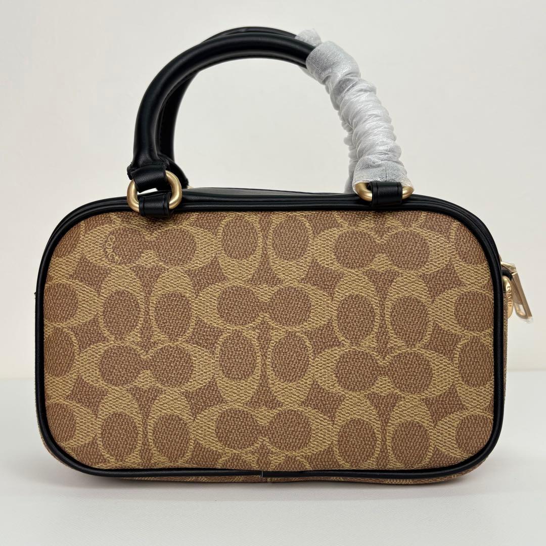 【COACH】 タグ有り サッチェル クロスボディ バッグ シグネチャー