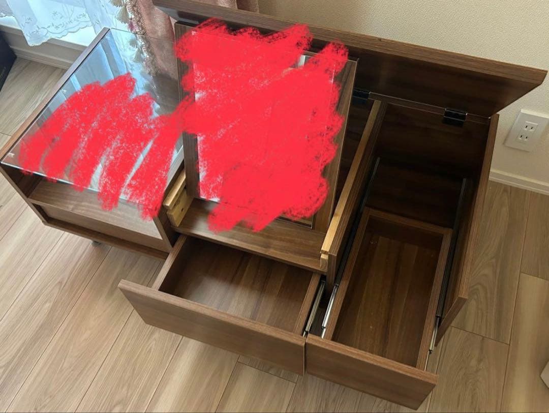 木製ローテーブル