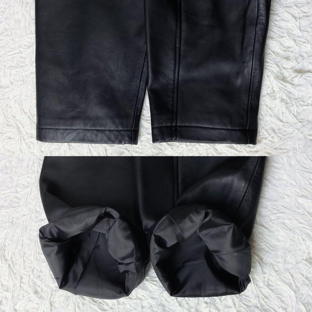 値下げ中4 VINTAGE ラムレザー ビッグ フィールドジャケット 羊革 黒