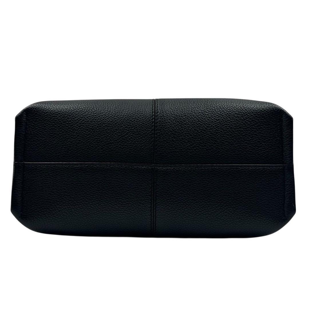 美品 POLENE Numéro Neuf ハンドバッグ 2way レザー 黒