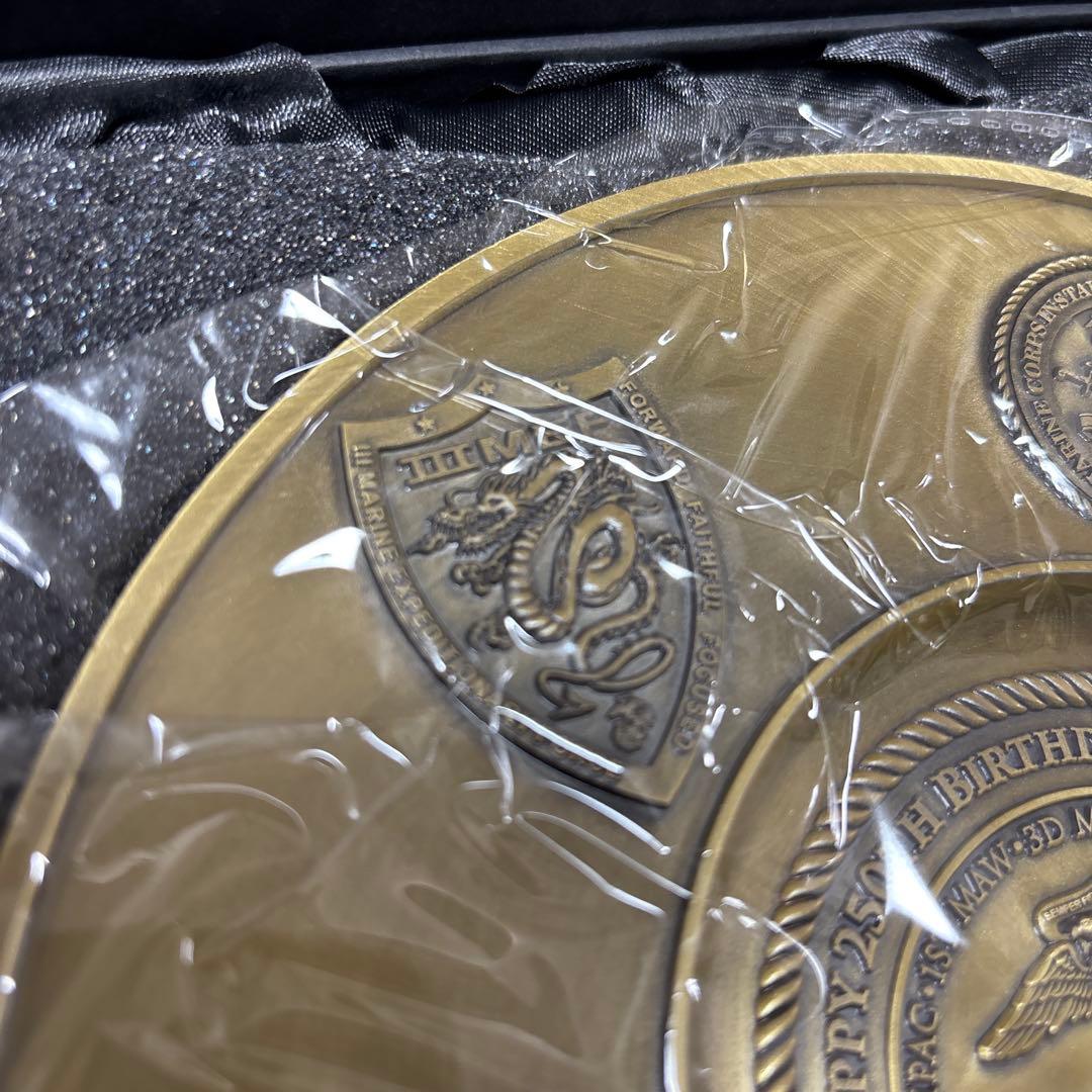 米海兵隊 生誕250周年記念プレート 沖縄製 マリンコボール