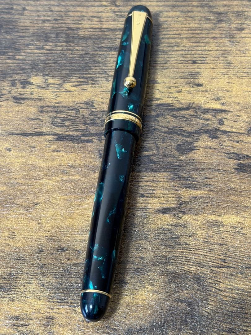 試筆のみ　1995年製　カスタム　レガンス　パイロット　万年筆　14金　細字