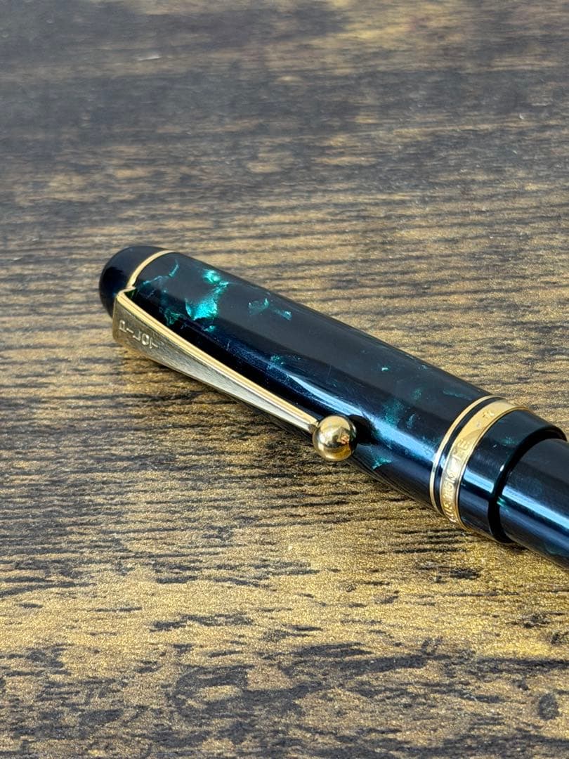 試筆のみ　1995年製　カスタム　レガンス　パイロット　万年筆　14金　細字