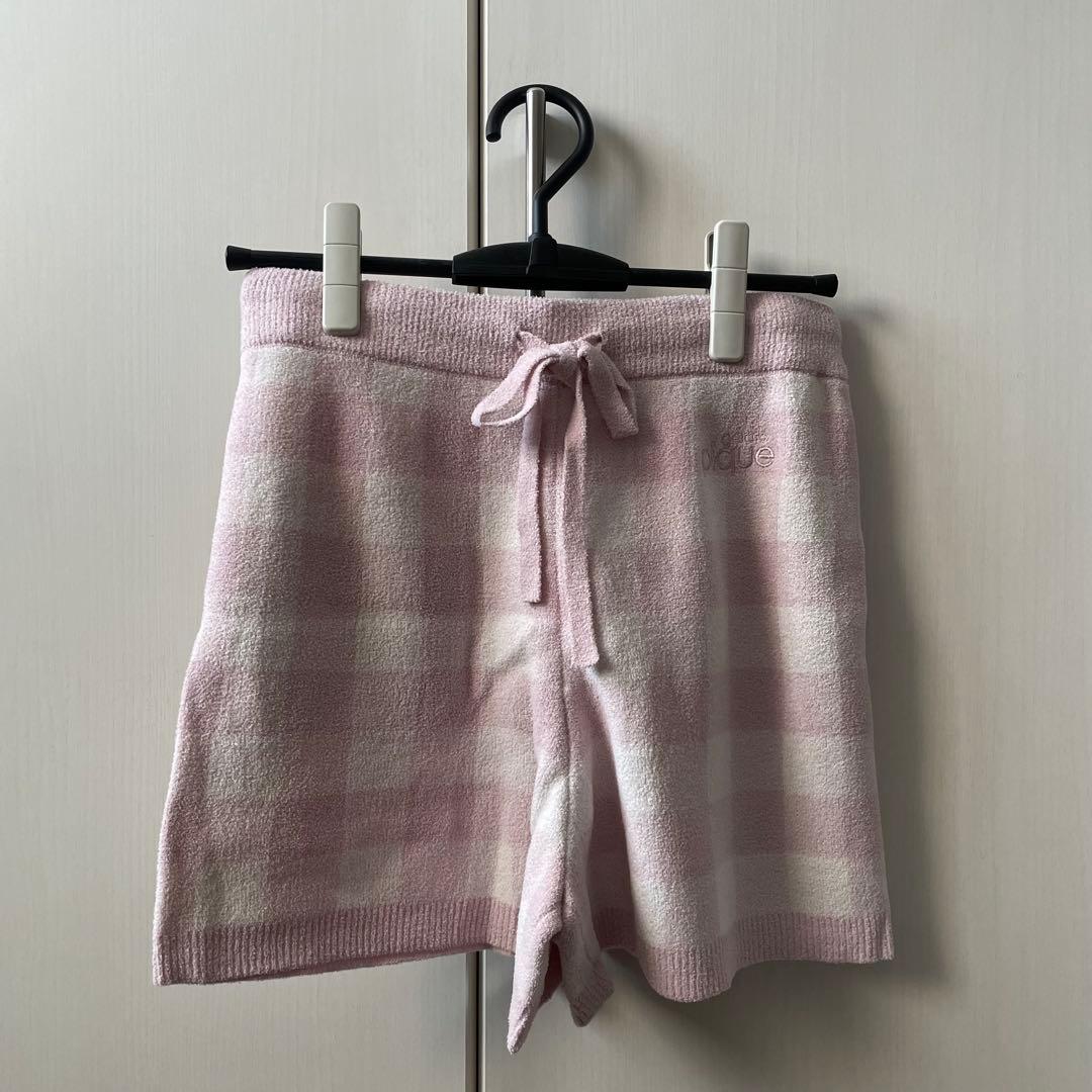 【ピンク】ジェラートピケ ロゴジャガードプルオーバー&ショートパンツセット
