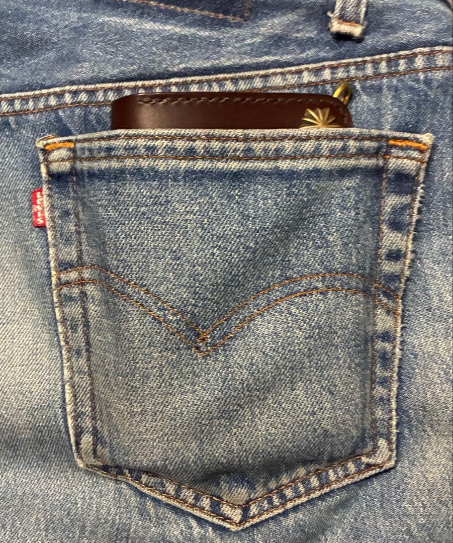 トラッカーウォレット　ミドル　イタリアンレザーブルガロ　アポロコンチョ※即納品