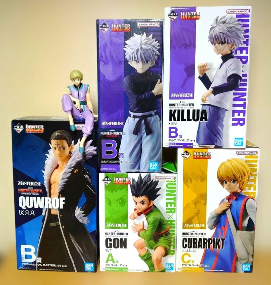 一番くじ HUNTER×HUNTER ゴン クロロ キルア クラピカ フィギュア