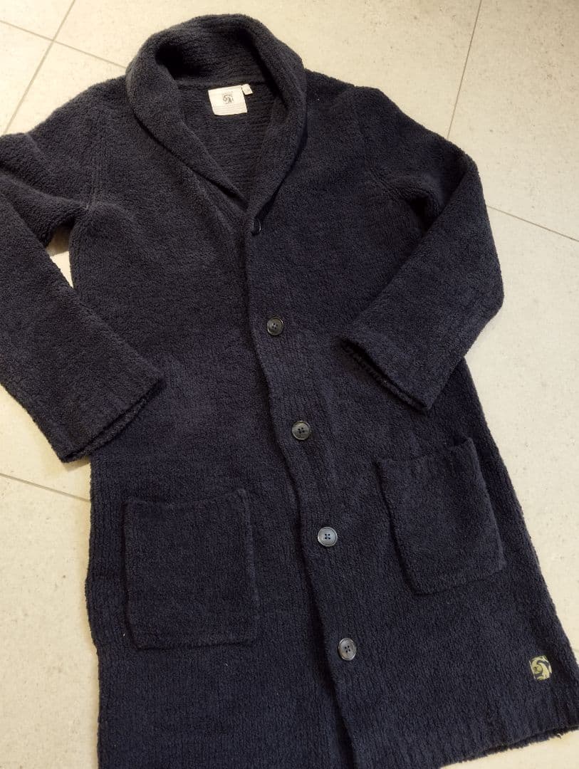 美品　【定価3万】カシウェア ロングカーディガン ネイビー