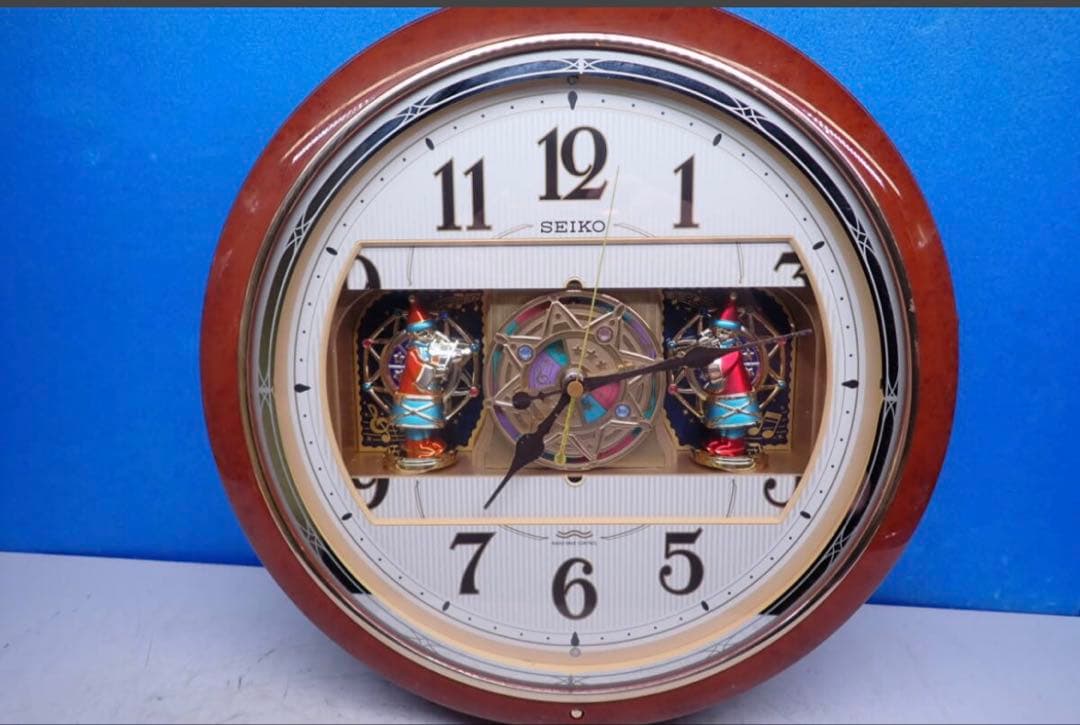 D929#SEIKO 電波時計 からくり時計 掛け時計 セイコー RE559B