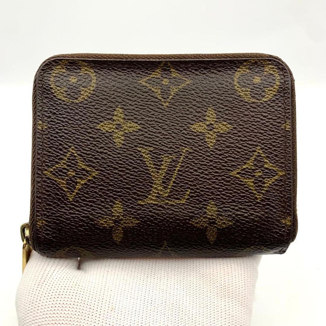 鑑定済み ルイヴィトン ジッピーパース 財布 ケース コンパクト 茶