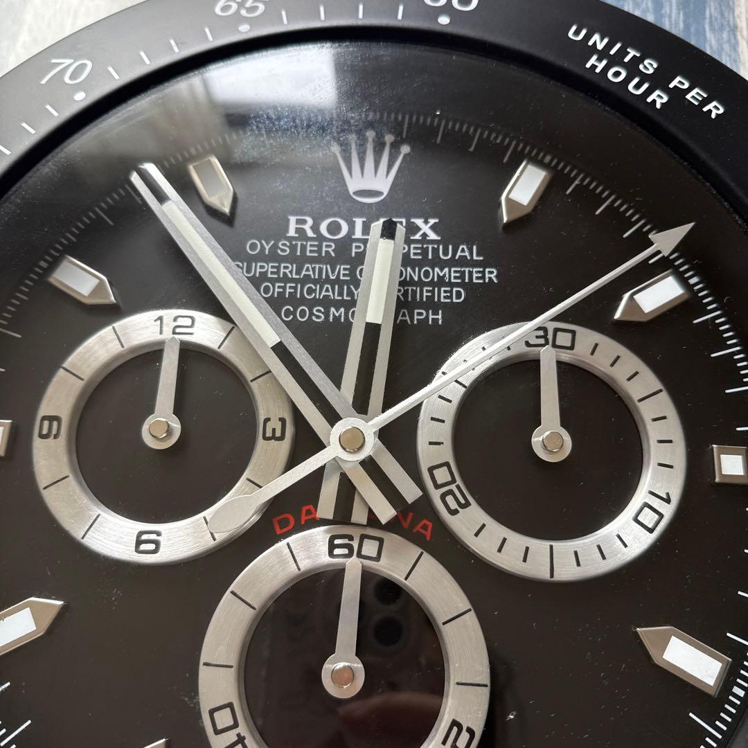ロレックス壁掛け 黒デイトナ　希少品