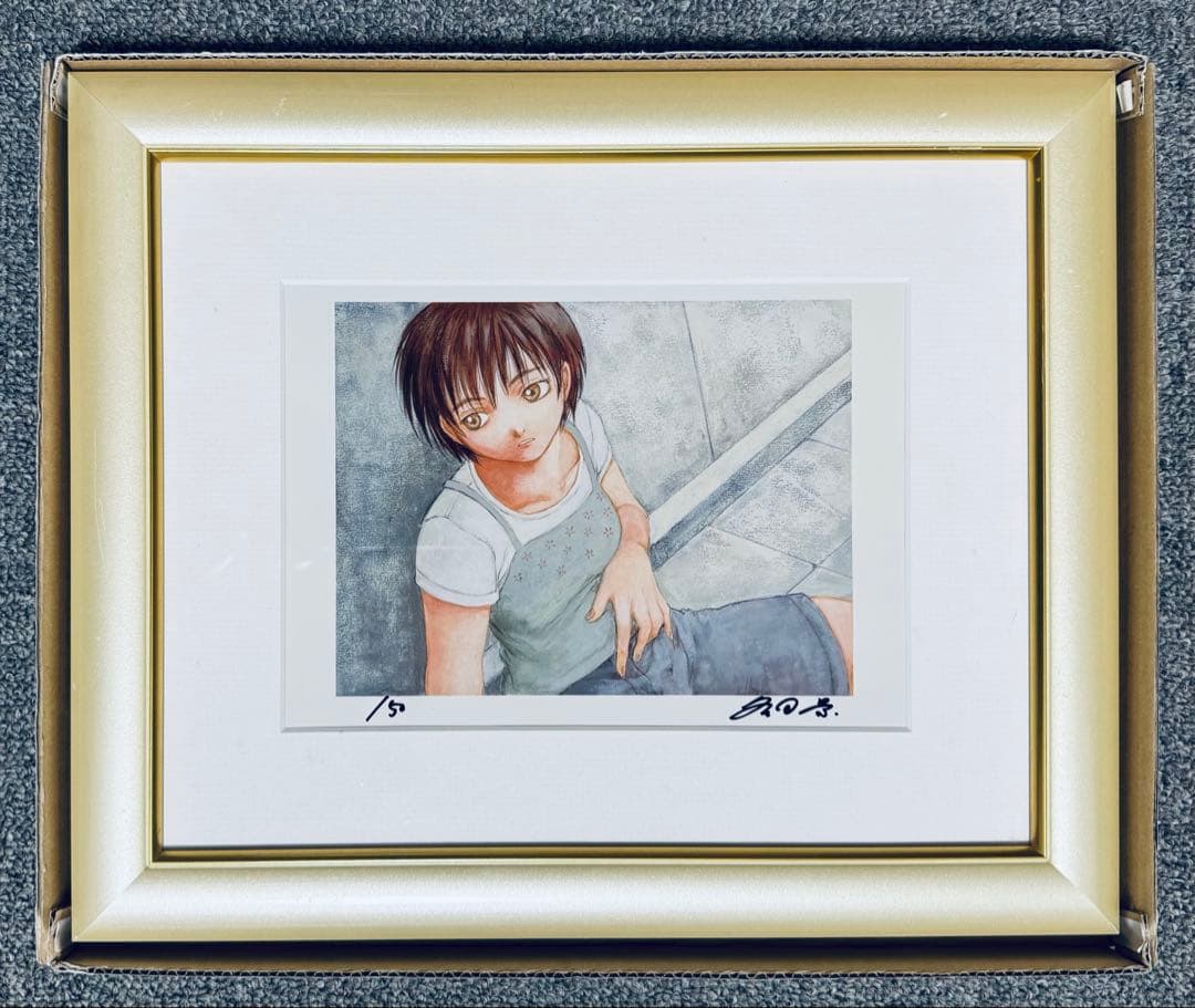 冬目景 アートグラフ 「羊のうた 八重樫葉」 直筆サイン、シリアルナンバー入り