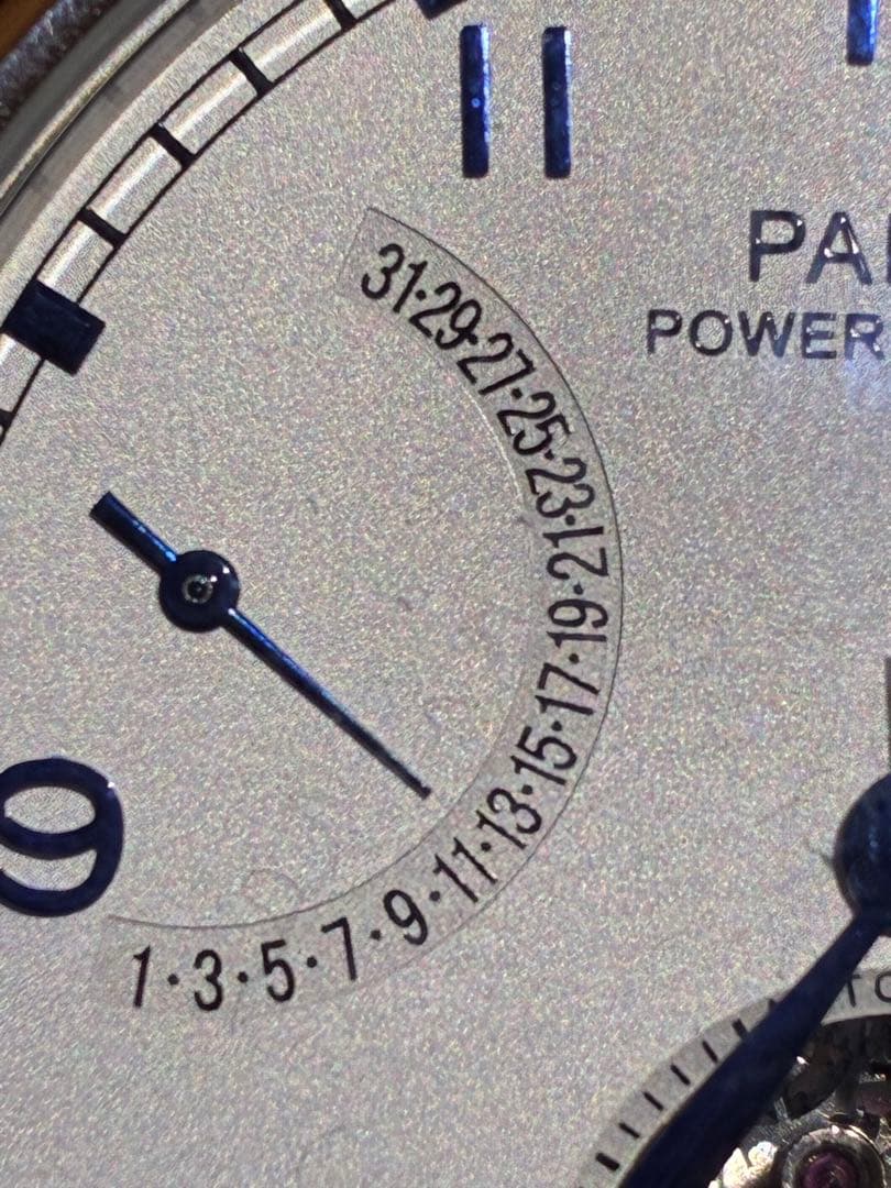 新品同様PARNIS 自動巻　パワーリザーブ　レトログラードカレンダー
