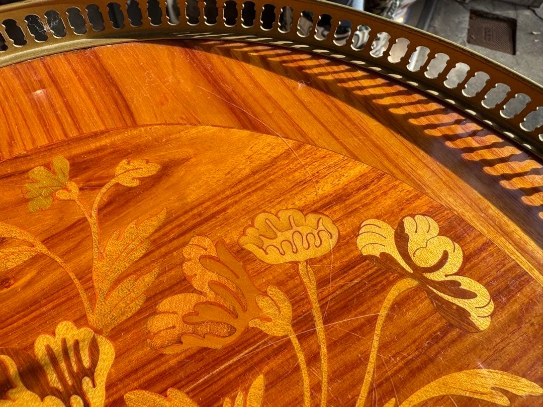 B7124【マルコーニ アルテ】 アンティーク サイドテーブル コンソール