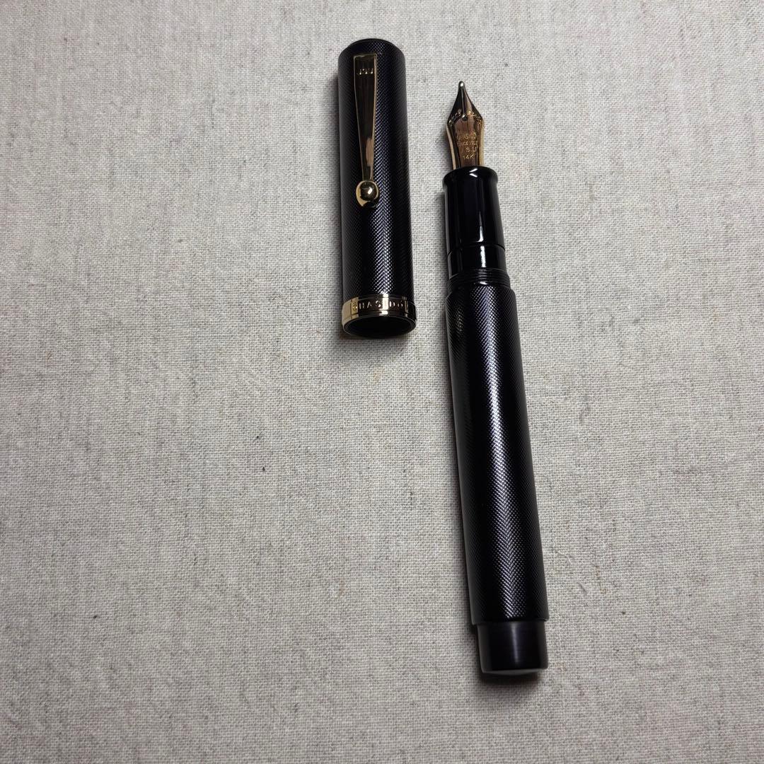 【美品】OHASIDO 手作り万年筆の大橋堂J.S.U 14K エボナイト製