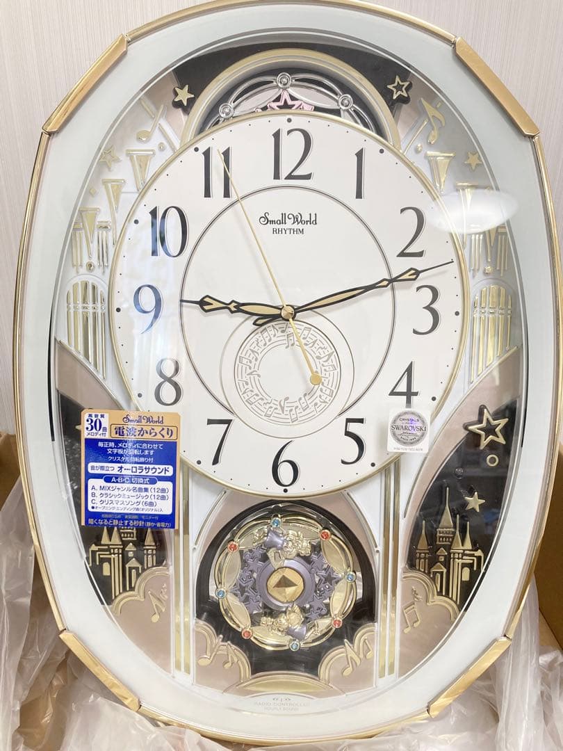掛時計 オーバル型 スモールワールドノエルM(生産終了品)