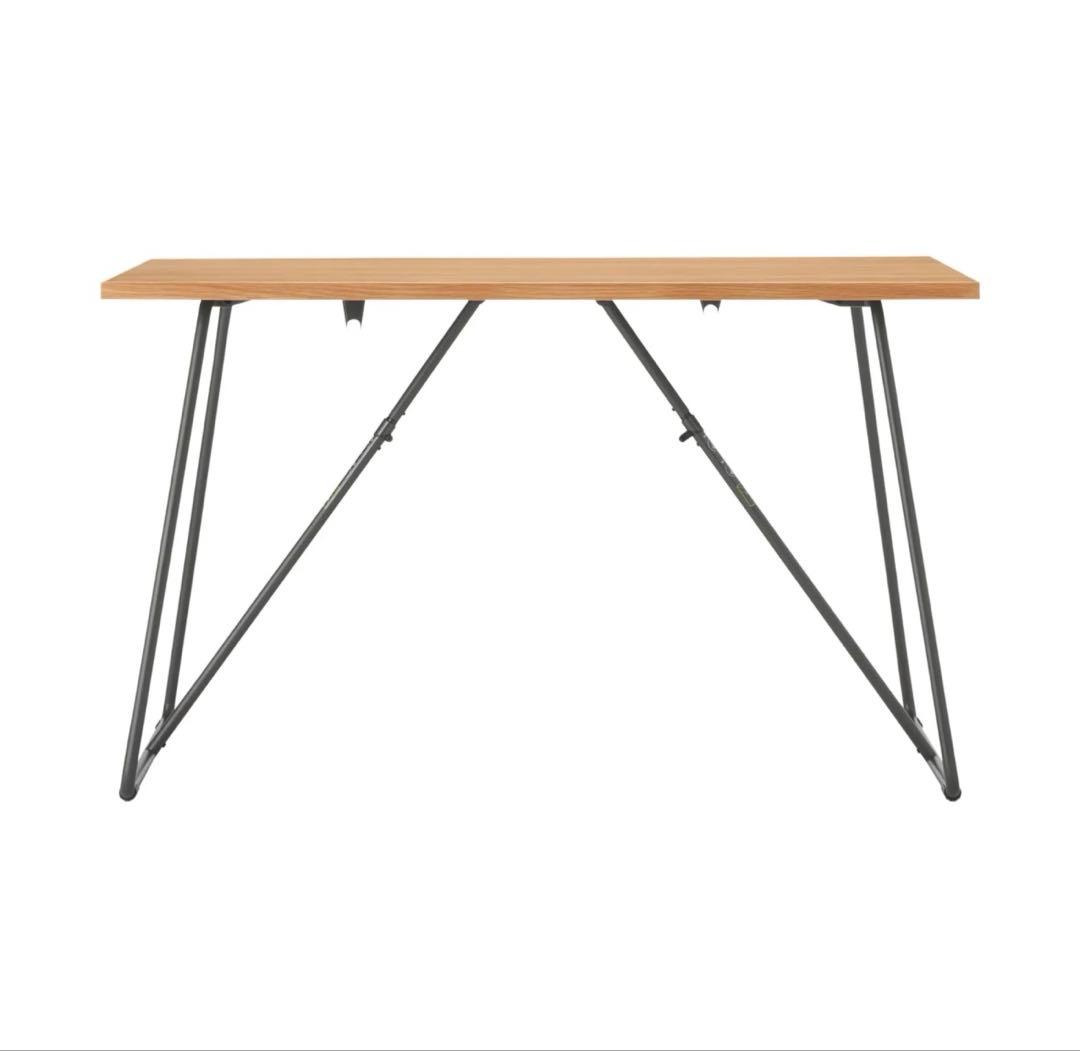 ★きなこ★【無印良品】折りたたみテーブル　120cm オーク材