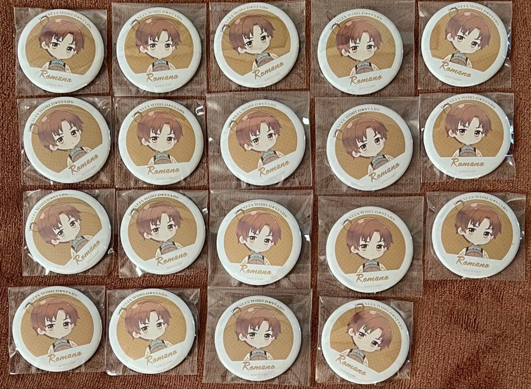 ヘタリア ロマーノ ドレセレ 缶バッジ まとめ売り