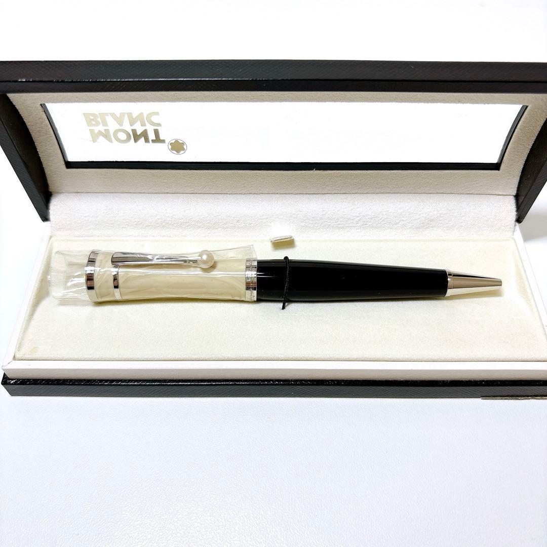 新品未使用 モンブラン MONTBLANC ボールペン グレタ・ガルボ 真珠付