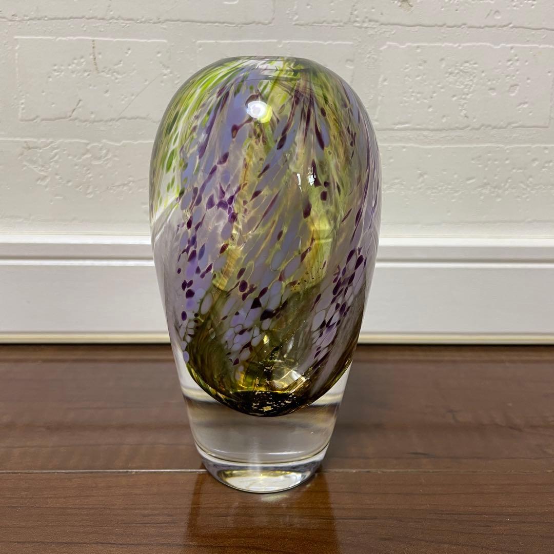 ノグチミエコ ガラスアート フラワーベース