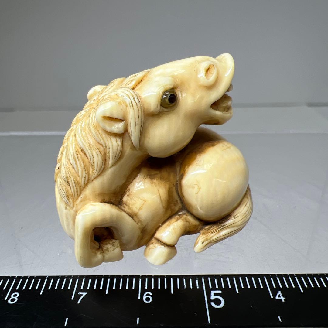 専用　在銘　牛根付　23g 東Y8-0114☆2F