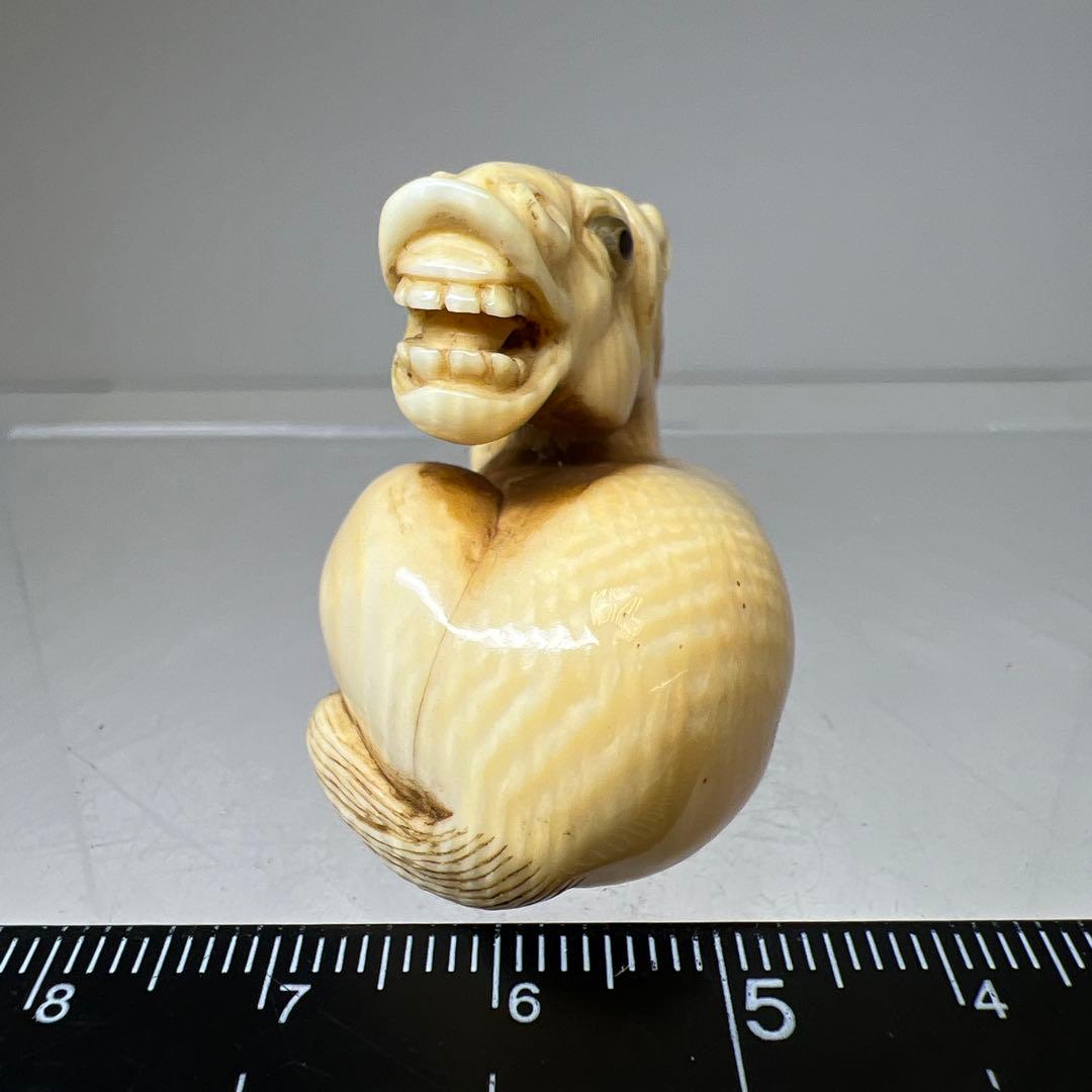 専用　在銘　牛根付　23g 東Y8-0114☆2F