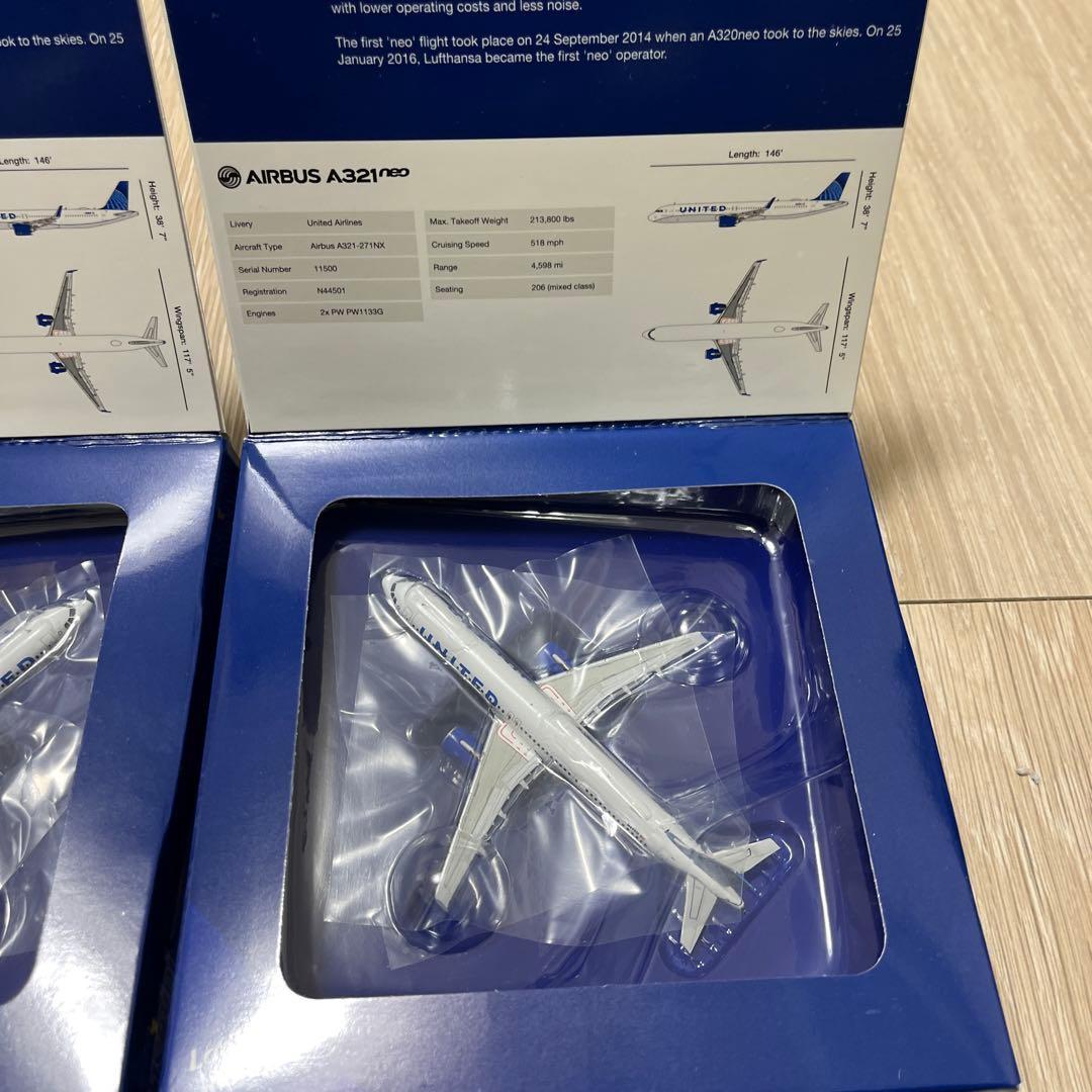 United Airlines 4個セット（エアバス2、ボーイング2）1/400