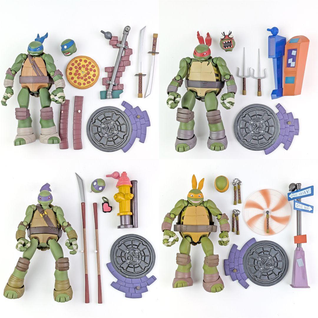 TMNT ミュータント ニンジャ タートルズ 4体セット リボルテック