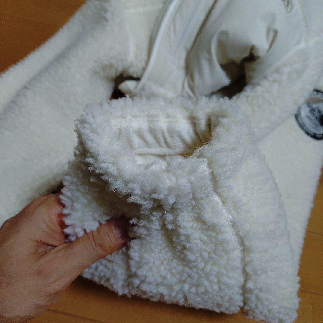 ノースフェイス　白色ボアジャケット