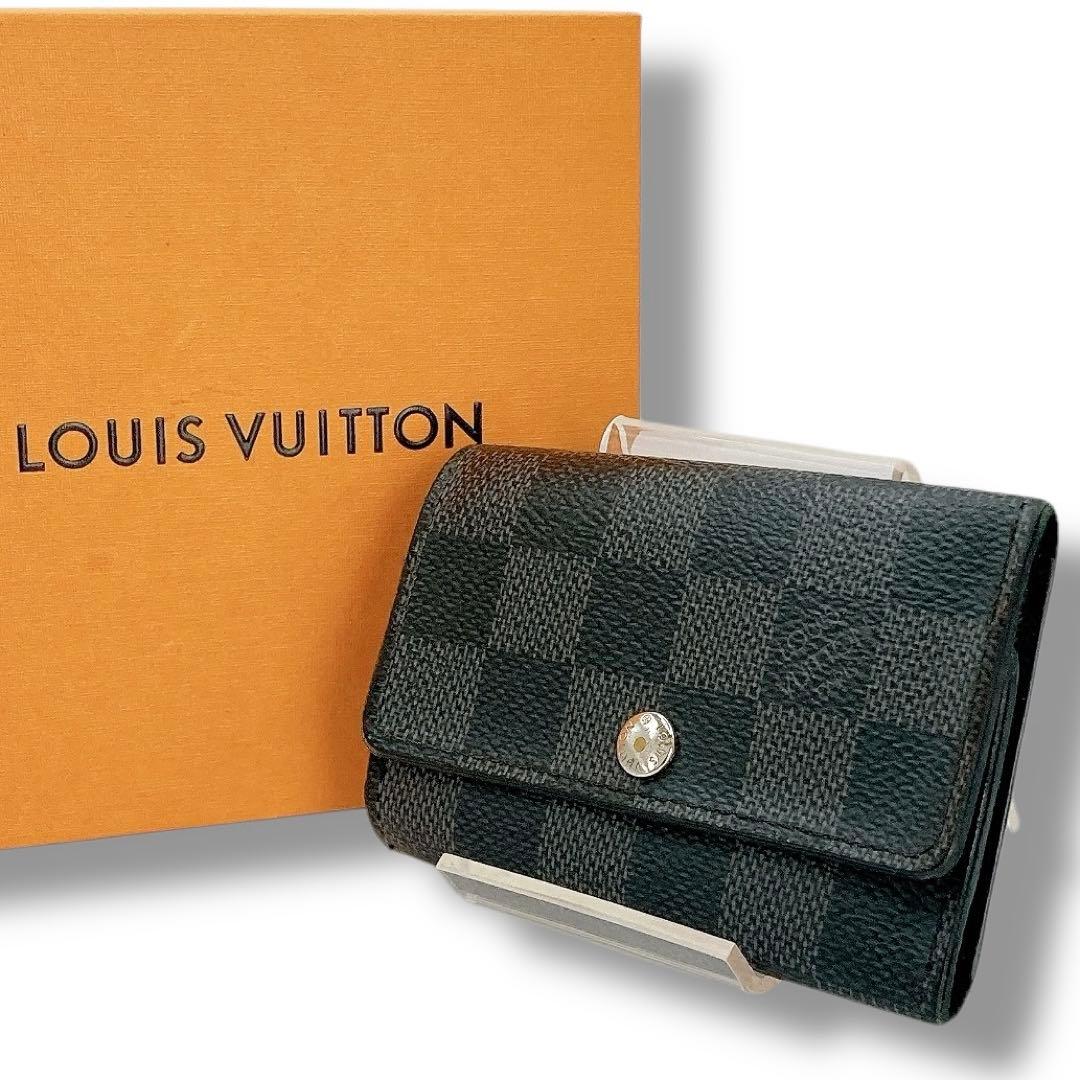 美品✨ルイヴィトン　キーケース　ミュルティクレ 6連　ダミエグラフィット　鍵入れ