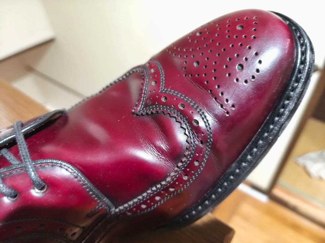 美品希少！Vintage SEBAGO バーガンディ ウイングチップ Alden